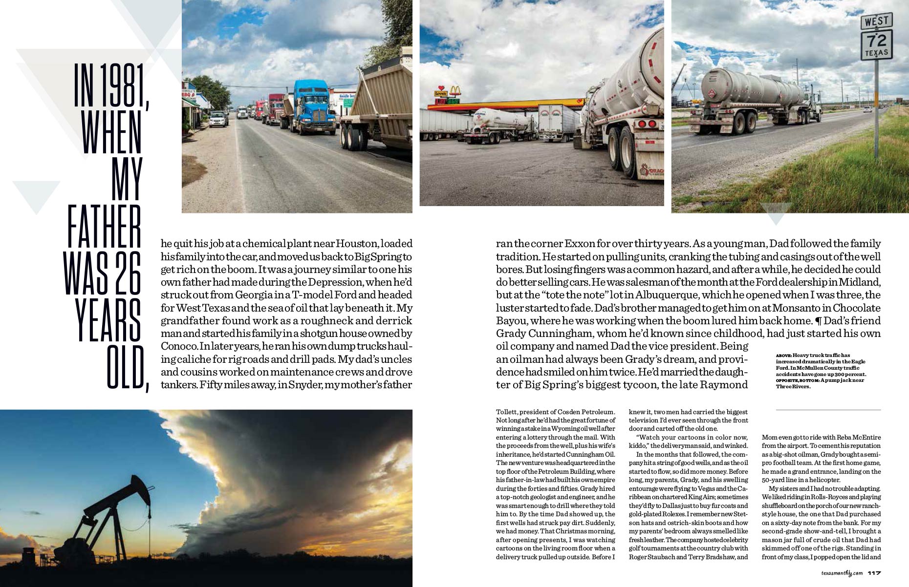 TEXAS MONTHLY, OIL BOOM